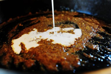 Курица в горчично-кремовом соусе - приготовление