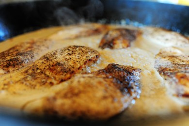 Курица в горчично-кремовом соусе - приготовление