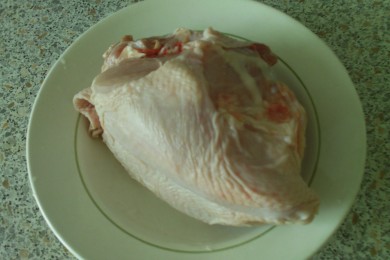 Пицца куриная с маслинами. - приготовление