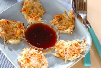 Оладьи из креветок и дайкона