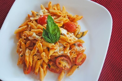 Паста Капрезе - приготовление