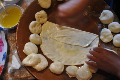 Марокканский жареный хлеб - приготовление