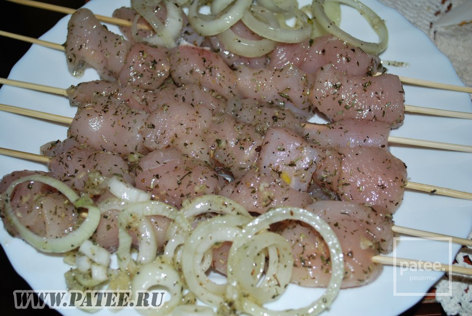 Куринный шашлык в медово - имбирном маринаде - Шаг 6