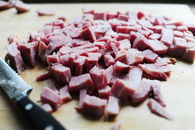 Картофель, запеченый с ветчиной - приготовление