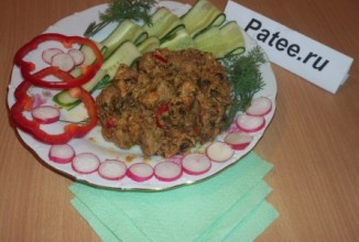 Свинина с паприкой и грибами