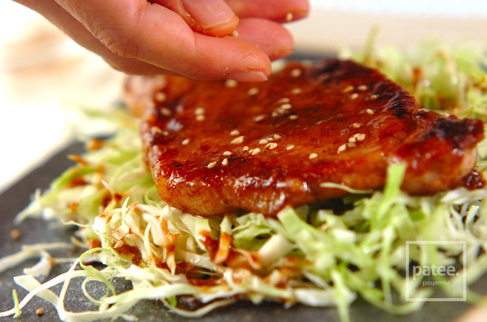 Жареная свинина в мисо-пасте - Шаг 4