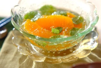 Салат из апельсина с мятой