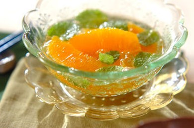 Рецепт Салат из апельсина с мятой