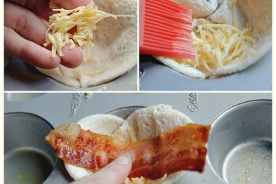 Яичница с беконом - приготовление