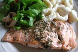 Запеченный лосось