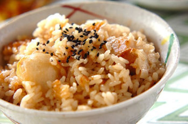 Таро с вареным рисом