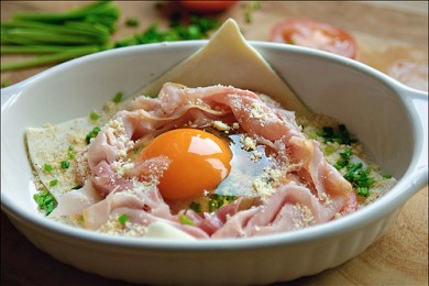 Яичный  пирог - приготовление