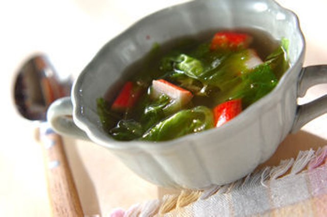 Имбирный суп из салата