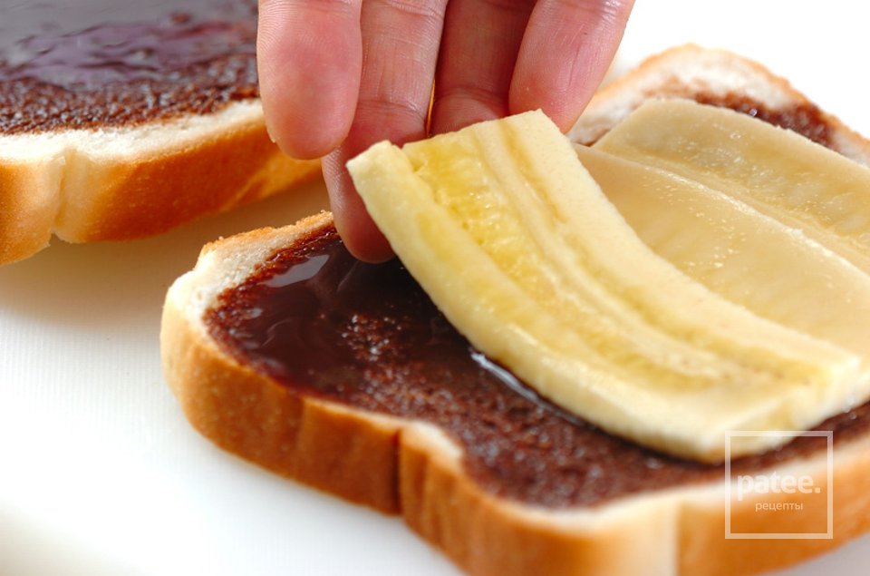 Шоколадный сэндвич с бананом - Шаг 1