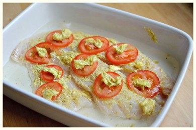 Треска с томатами - приготовление