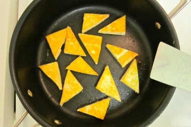 Жареные брокколи с тофу - приготовление