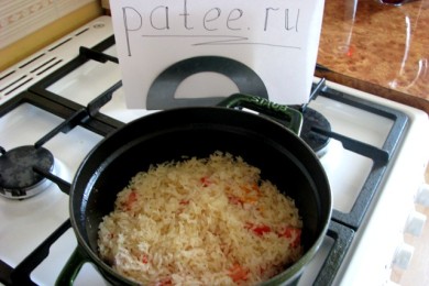 Плов по-европейски - приготовление