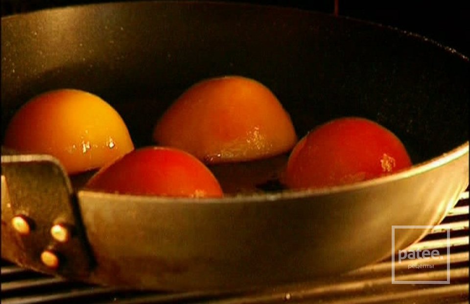 Печеные персики с лимонным кремом - Шаг 5