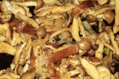 Японская Паста с Грибами - приготовление