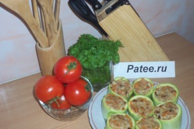 Фаршированые кабачки - приготовление
