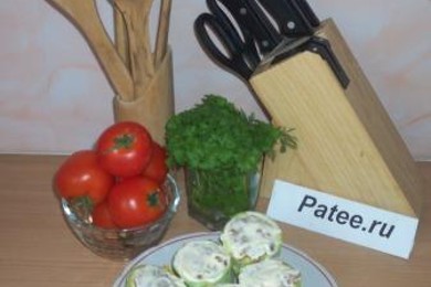 Фаршированые кабачки - приготовление