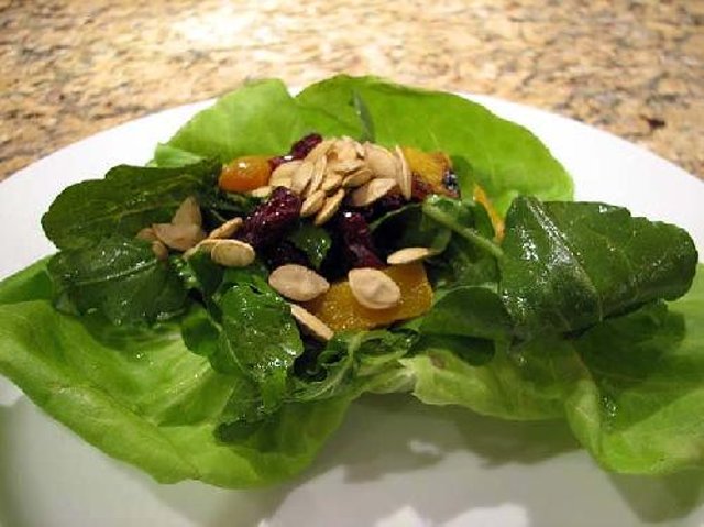 Тыквенно - виноградный салат