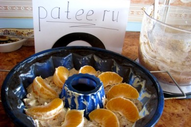 Шоколадный кекс с апельсинами - приготовление