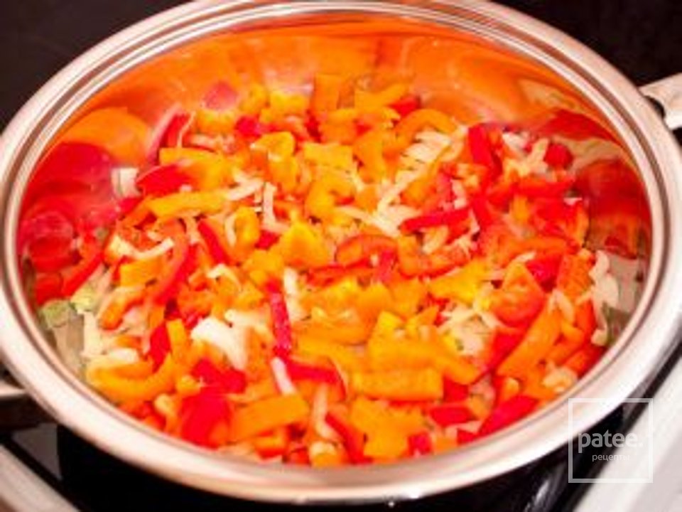 Пенне с болгарским перцем и брокколи - Шаг 4