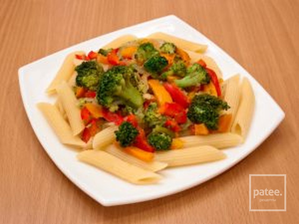 Пенне с болгарским перцем и брокколи - Шаг 9