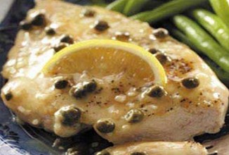 Курица в сметане с каперсами