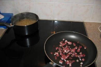 Спагетти Карбонара - приготовление