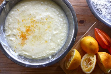 Лимонное печенье с сыром рикотта - приготовление