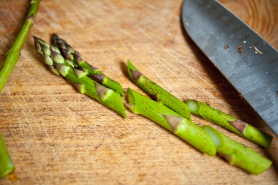 Запеканка с сыром и спаржей - приготовление