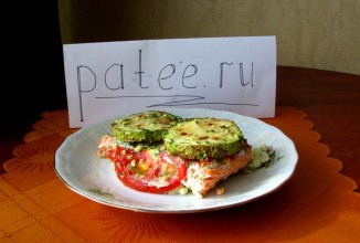 Запеканка с рыбой и кабачками