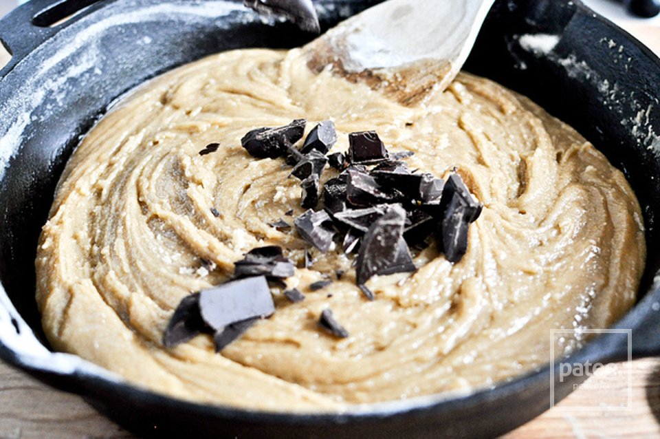 Шоколадное печенье на сковороде - Шаг 9