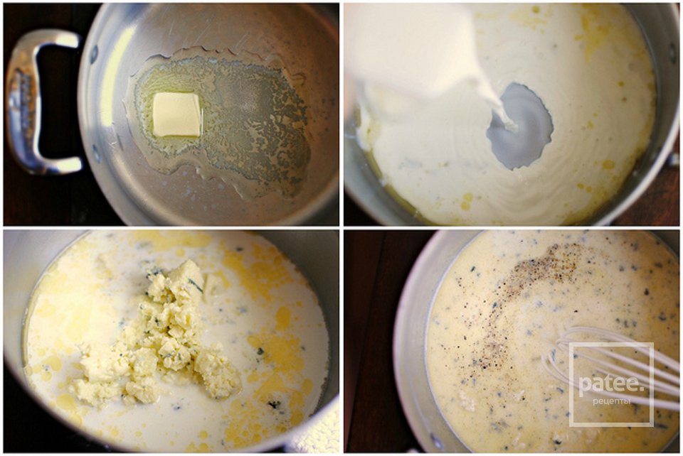 Макароны пенне  в сливочно-сырном соусе - Шаг 4