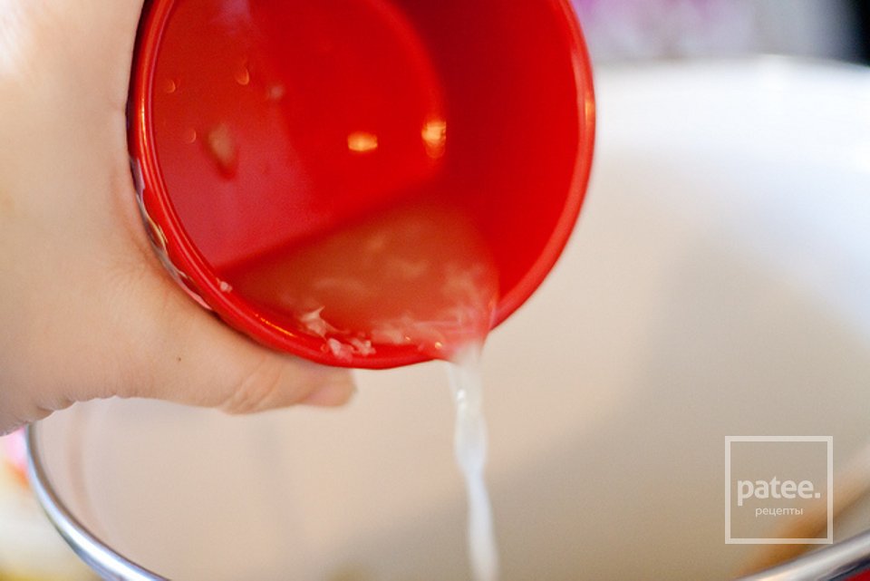 Суп со шпинатом, лимоном и макаронами орзо - Шаг 6