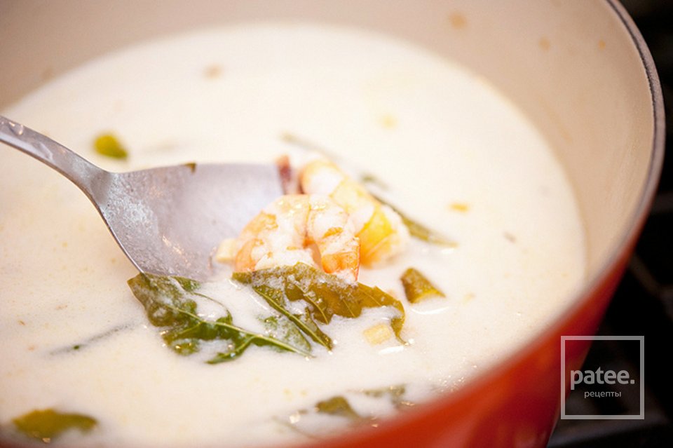 Тайский кокосовый суп с креветками - Шаг 12