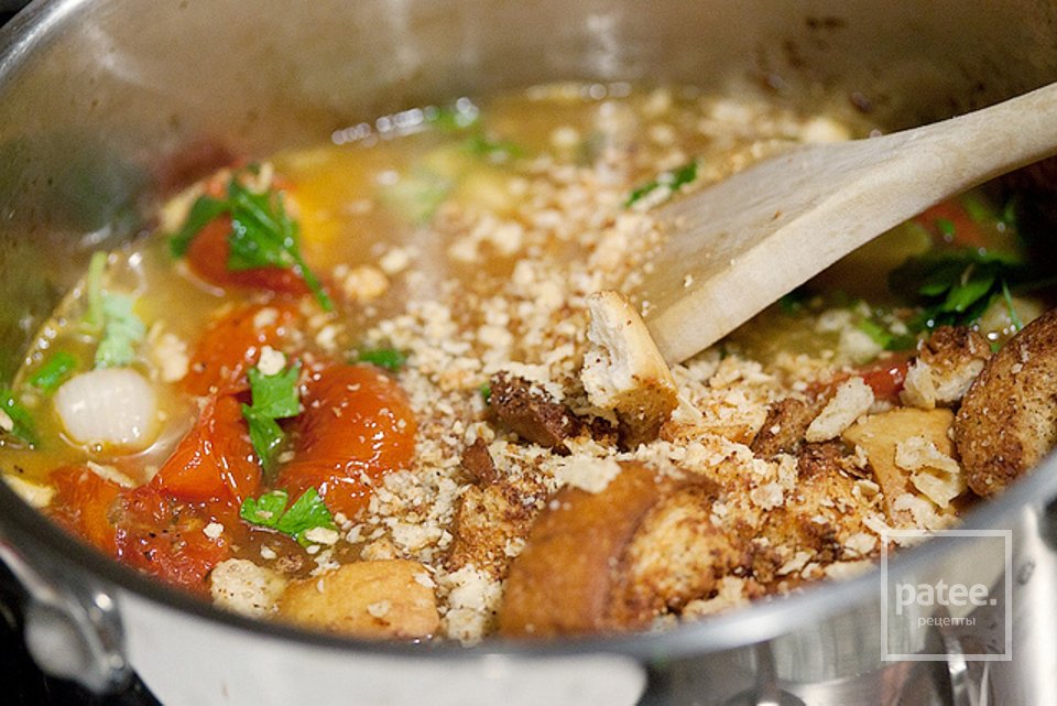 Томатный суп с чесночными гренками - Шаг 14