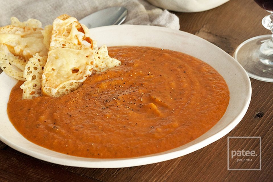 Томатный суп с чесночными гренками - Шаг 17