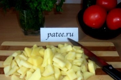 Борщ вегетарианский - приготовление