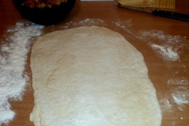 Кулебяка Крокодил - приготовление