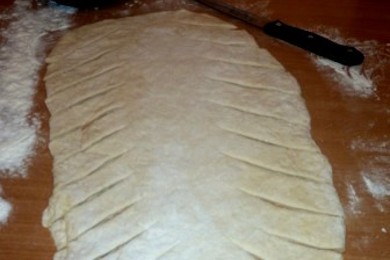 Кулебяка Крокодил - приготовление