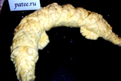 Кулебяка Крокодил - приготовление