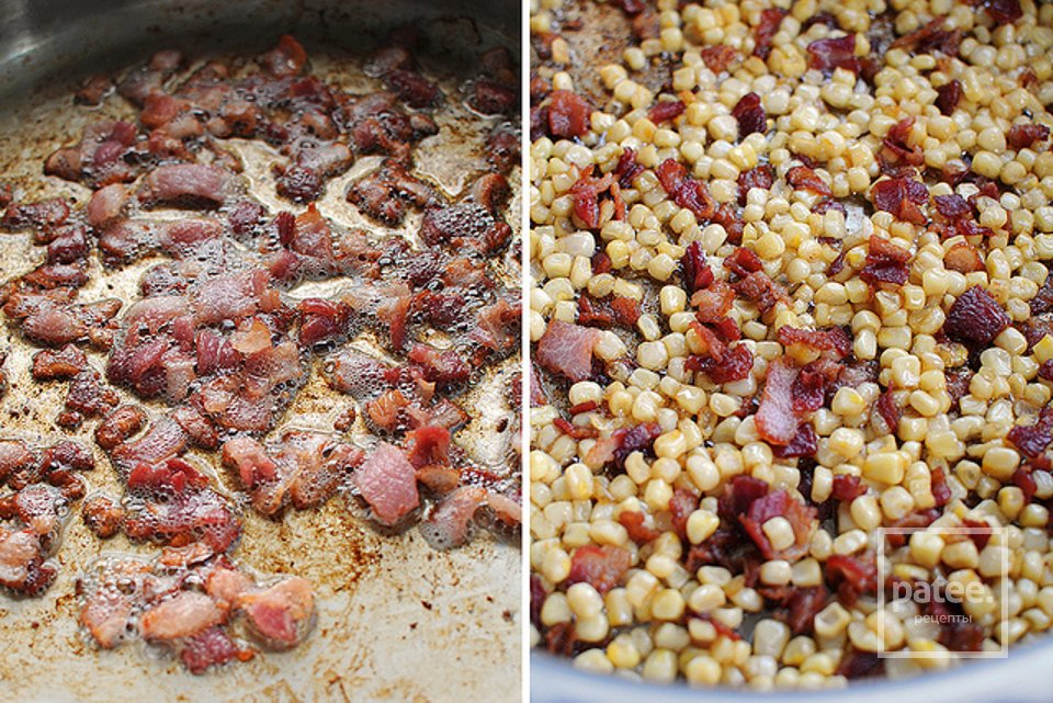 Паста Карбонара с кукурузой и чили - Шаг 1