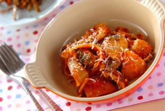 Треска с помидорами