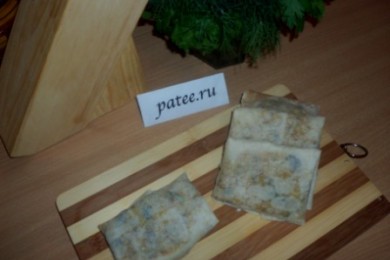 Конвертики с начинкой - приготовление