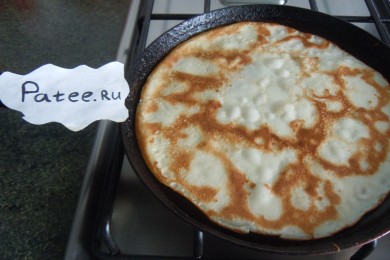 Блинчики с творогом - приготовление