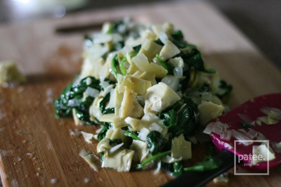 Лазанья со шпинатом и артишоками - Шаг 2