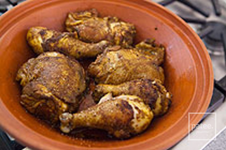 Марокканская курица с лимоном и оливками - Шаг 1